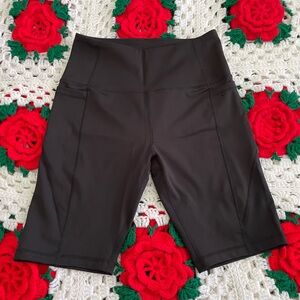 LegEnd Black Bike shorts with pockets